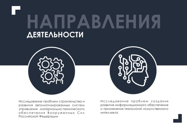 Информационный плакат о 10 Научной роте: направления деятельности 